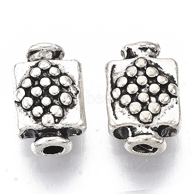 10mm Rectangle Alloy Beads