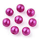 Spray Painted ABS Plastic Imitation Pearl Beads(OACR-T015-05A-14)-3