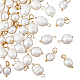 Hobbiesay 40pcs 2 styles pendentifs en perles de culture d'eau douce naturelles(PEAR-HY0001-02)-1