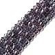 Purple Glass Bicone Beads Strands(X-GLAA-S026-03)-1