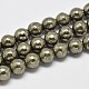 Natural Pyrite Round Beads Strands(G-F197-07-10mm)-1