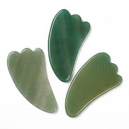Natural Green Aventurine Gua Sha Boards, for Scraping Massage and Gua Sha Facial Tools, Petaloid, 95x54x6mm(G-B003-03)