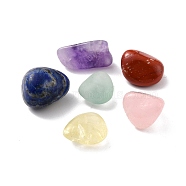 Natural Mixed Stone Beads, Nuggets, Tumbled Stone, Healing Stones, for Reiki Healing Crystals Chakra Balancing, Healing Stones, 18~26.5x15.5~22x9~18mm(G-C232-01)