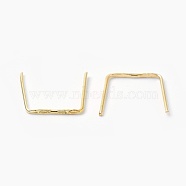 Brass Square Buckle, Octagonal Bead Connector, DIY Crystal Bead Curtain Material/Crystal Lamp Fittings, Golden, 13x12x1mm(KK-WH0021-02A-G)