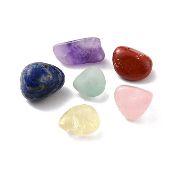Natural Mixed Stone Beads, Nuggets, Tumbled Stone, Healing Stones, for Reiki Healing Crystals Chakra Balancing, Healing Stones, 18~26.5x15.5~22x9~18mm