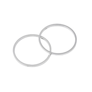 304 Stainless Steel Linking Ring, Stainless Steel Color, 22.5x1mm, Inner Diameter: 25mm