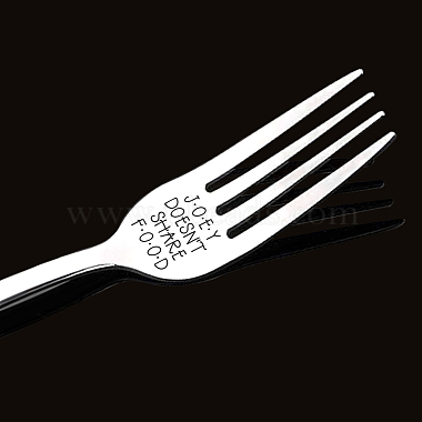 Word Pattern Stainless Steel Fork(AJEW-WH0191-010)-3