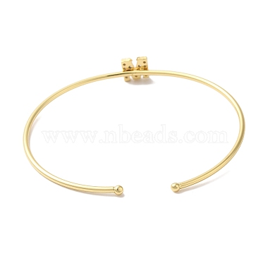 Bracelets en laiton plaqué en rack(BJEW-A018-01G-M)-3