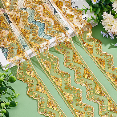 Embroidery Polyester Lace Ribbons(OCOR-WH0060-51)-5