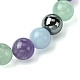 12Pcs 12 Styles Constellation Mixed Gemstone Round Beaded Stretch Bracelet Sets(BJEW-JB10910)-5