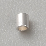 925 Sterling Silver Tube Beads, Column, Silver, 1.8x1.6mm, Hole: 0.9mm(STER-WH0061-24J)