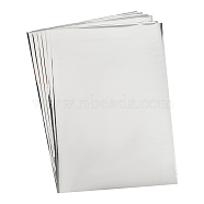 A4 Hot Foil Stamping Paper, Silver, 29x20~21cm, 50 sheets/bag(DIY-WH0193-03G)