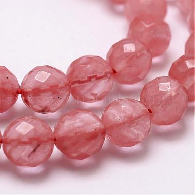 Cherry Quartz Glass Beads Strands(G-D840-43-8mm)-3