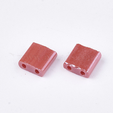 2-Hole Opaque Glass Seed Beads(SEED-S023-07J)-2