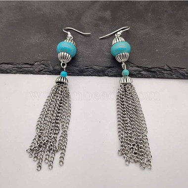 Synthetic Turquoise Earrings