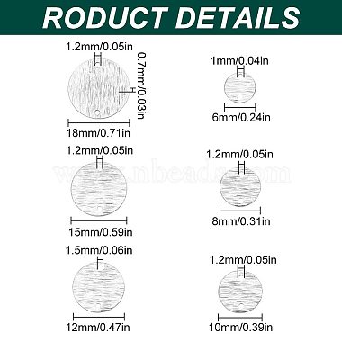 pandahall элитные подвески из латуни 60шт. 6 стилей(KK-PH0005-37S)-2