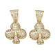 Brass Micro Pave Cubic Zirconia Pendants(KK-P345-17G-06)-1