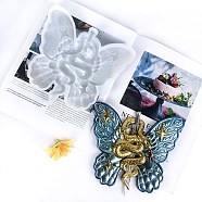 Butterfly Display Decoration DIY Food Grade Silicone Molds, Resin Casting Molds, For UV Resin, Epoxy Resin Craft Making, Snake, 187x206x22mm(WG22613-01)