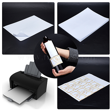 nbeads 24 feuilles 4 styles papier d'impression autocollant(DIY-NB0007-50)-5