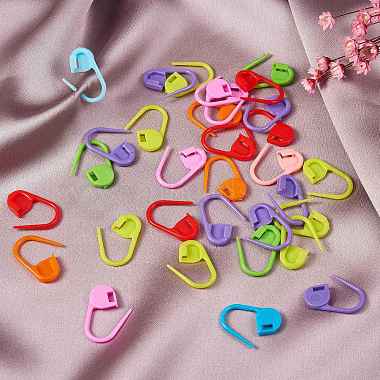 200Pcs 10 Colors Eco-Friendly ABS Plastic Knitting Crochet Locking Stitch Markers Holder(KY-SZ0001-28)-5
