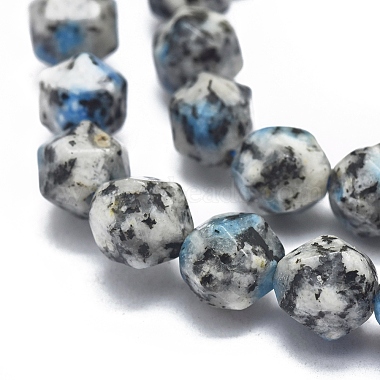 Natural K2 Stone/Raindrop Azurite Beads Strands(G-K303-B17-8mm)-3