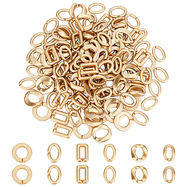 Gold Mixed Shapes Acrylic Quick Link Connectors