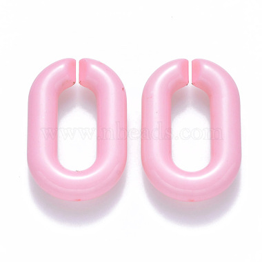 Pink Oval Acrylic Quick Link Connectors