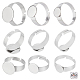 30Pcs 3 Style Adjustable 304 Stainless Steel Finger Rings Components(STAS-BBC0001-32)-1