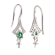 Rhodium Plated 925 Sterling Silver Earring Hooks(STER-D035-28P)-2