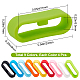 36Pcs 9 Colors Silicone Replacement Watch Band Strap Loops(SIL-GF0001-10)-2