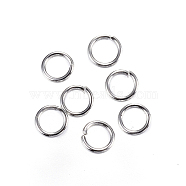 304 Stainless Steel Jump Rings, Open Jump Rings, Stainless Steel Color, 3.5x0.6mm, 22 Gauge, Inner Diameter: 2.3mm(STAS-E147-37P-3.5mm)
