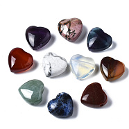 Natural & Synthetic Gemstone Beads, Heart, 19~20x20x9~11mm, Hole: 2mm(G-N0326-76)