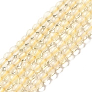 Natural Lemon Quartz Beads Strands, Round, 3mm, Hole: 0.6mm, about 135pcs/strand, 15.63''(39.7cm)(G-D470-04)