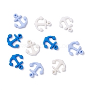 Resin Pendants, Anchor, Mixed Color, 24x22x5.5mm, Hole: 2.5mm(CRES-J045-11)