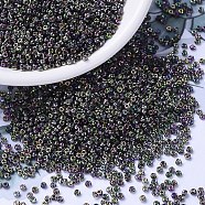 MIYUKI Round Rocailles Beads, Japanese Seed Beads, 11/0, (RR4571) Magic Orchid, 2x1.3mm, Hole: 0.8mm, about 50000pcs/pound(SEED-G007-RR4571)