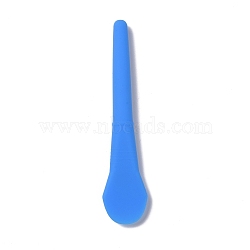 Silicone Stirring Sticks, Reusable Resin Craft Tool, Dodger Blue, 140x31x13mm(TOOL-D030-05B)