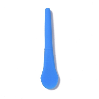 Silicone Stirring Sticks, Reusable Resin Craft Tool, Dodger Blue, 140x31x13mm