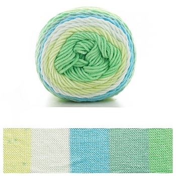 Cotton Yarn, for Weaving, Knitting & Crochet, Colorful, 2mm, about 211.07 Yards(193m)/Skein
