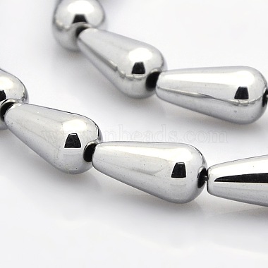 16mm Drop Non-magnetic Hematite Beads