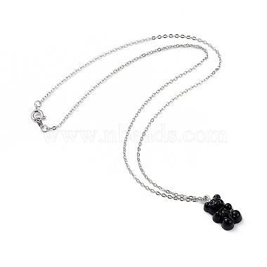 Ожерелья с подвесками из смолы(NJEW-JN03016-01)-2