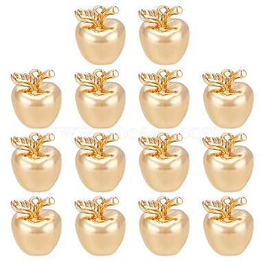 Real 18K Gold Plated Fruit Brass Charms