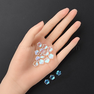 35Pcs Transparent Spray Painted Glass Beads(GLAA-YW0001-75A)-4