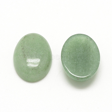 Natural Green Aventurine Cabochons(X-G-R415-14x10-43)-2