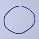 Lapis-lazuli naturels des colliers en perles(NJEW-K114-B-A06)-1