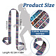 CRASPIRE 4Pcs 4 Colors Printed Polyester Cotton Ice Skate Shoulder Strap(AJEW-CP0001-90)-2