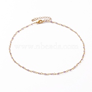 Faceted Round Natural Amethyst Beaded Necklaces, with Brass Lobster Claw Clasps, Golden, 16-1/8 inch(41cm)(NJEW-JN03215-04)