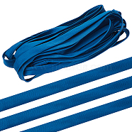 6M Polyester Satin Ribbons, for Webbing Dress Zipper Replacements, Marine Blue, 5/8~5/8 inch(15~17mm), about 6.56 Yards(6m)/Roll(OCOR-WH0082-66B)