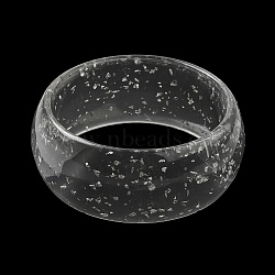 Round Acrylic Bangle for Women, Clear, Inner Diameter: 2-5/8 inch(6.7cm)(BJEW-A141-03B)