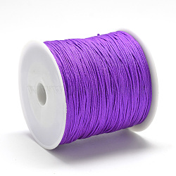 Nylon Thread, Chinese Knotting Cord, Purple, 0.8mm, about 109.36 yards(100m)/roll(NWIR-Q008A-675)