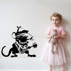 PVC Wall Stickers, Wall Decoration, Mouse, 800x380mm, 2 sheets/set(DIY-WH0228-969)